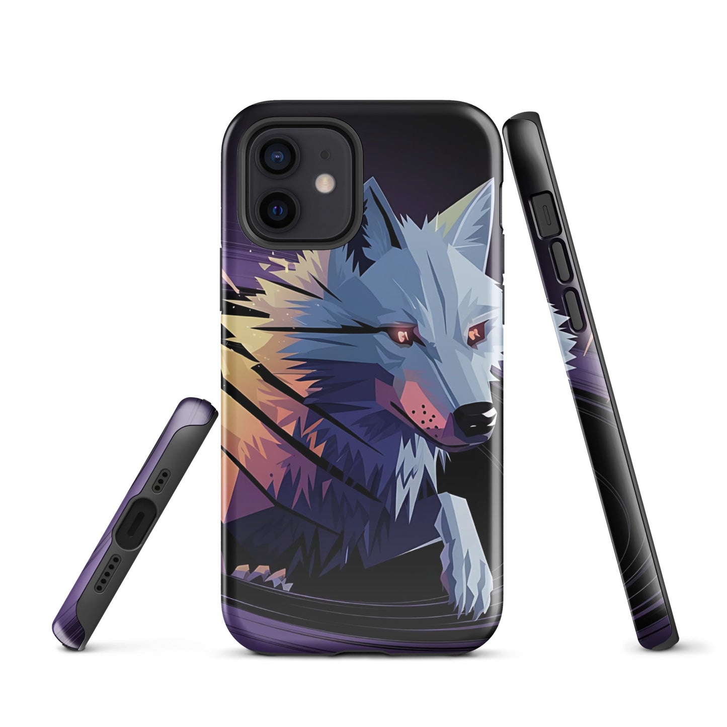 Tough Case for iPhone® with Abstract Wolf Design - Sublimegifts4u.com