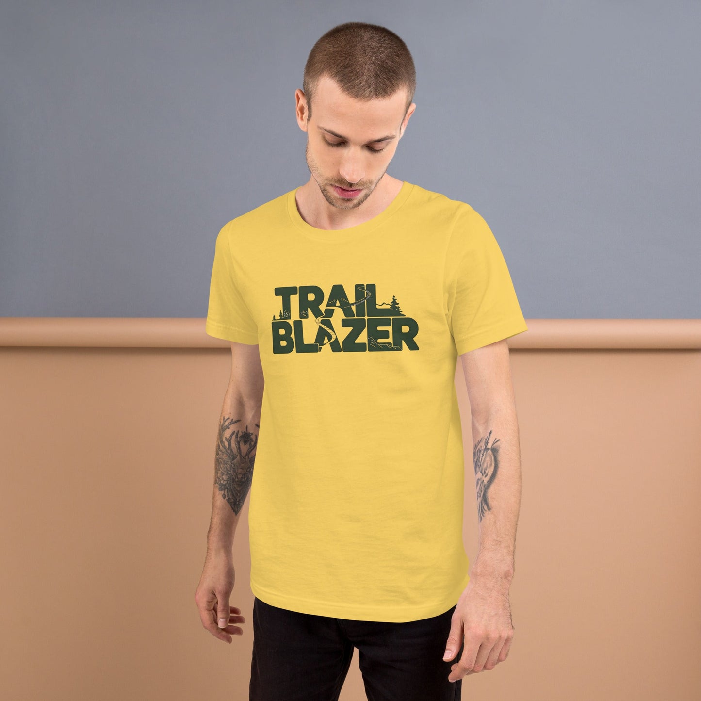 Trail Blazer Men's T-Shirt - Soft & Lightweight, Comfortable Fit - Sublimegifts4u.com