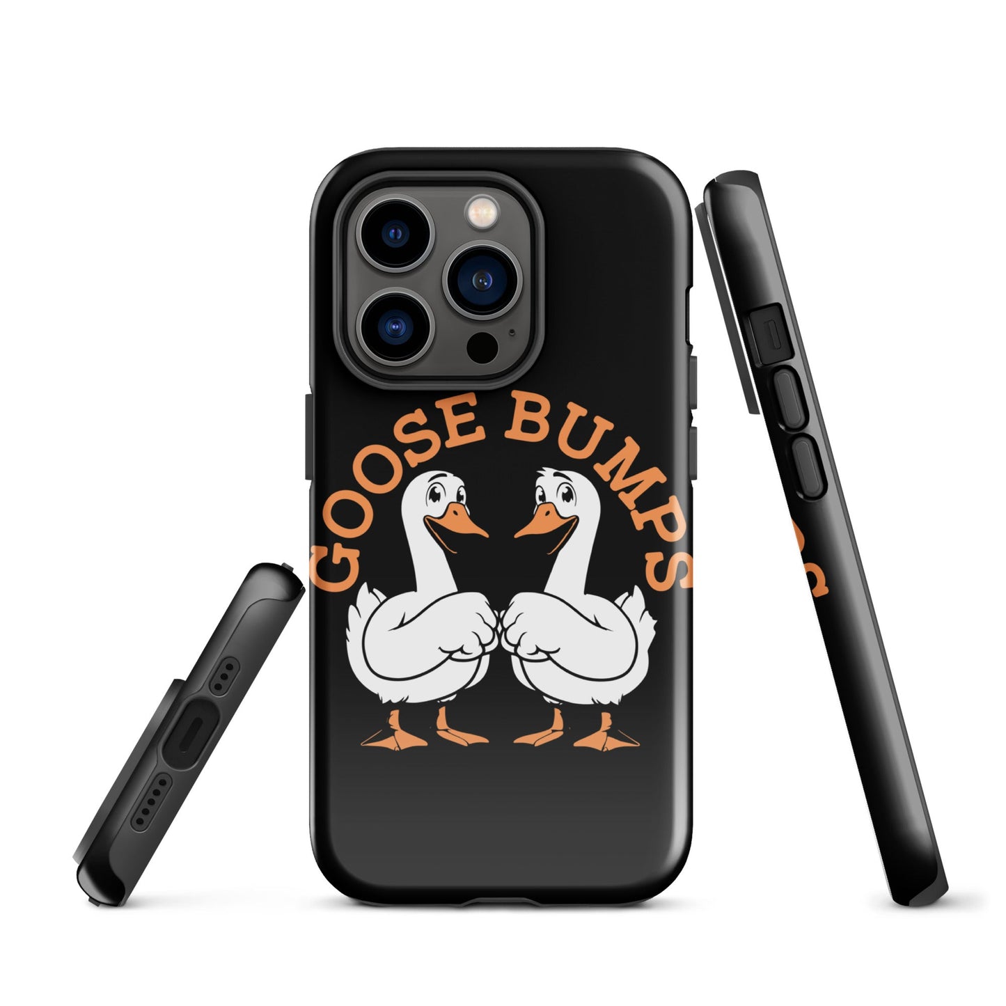 Trendy Goosebumps iPhone Tough Case | Fist - Bumping Geese Design - Sublimegifts4u.com