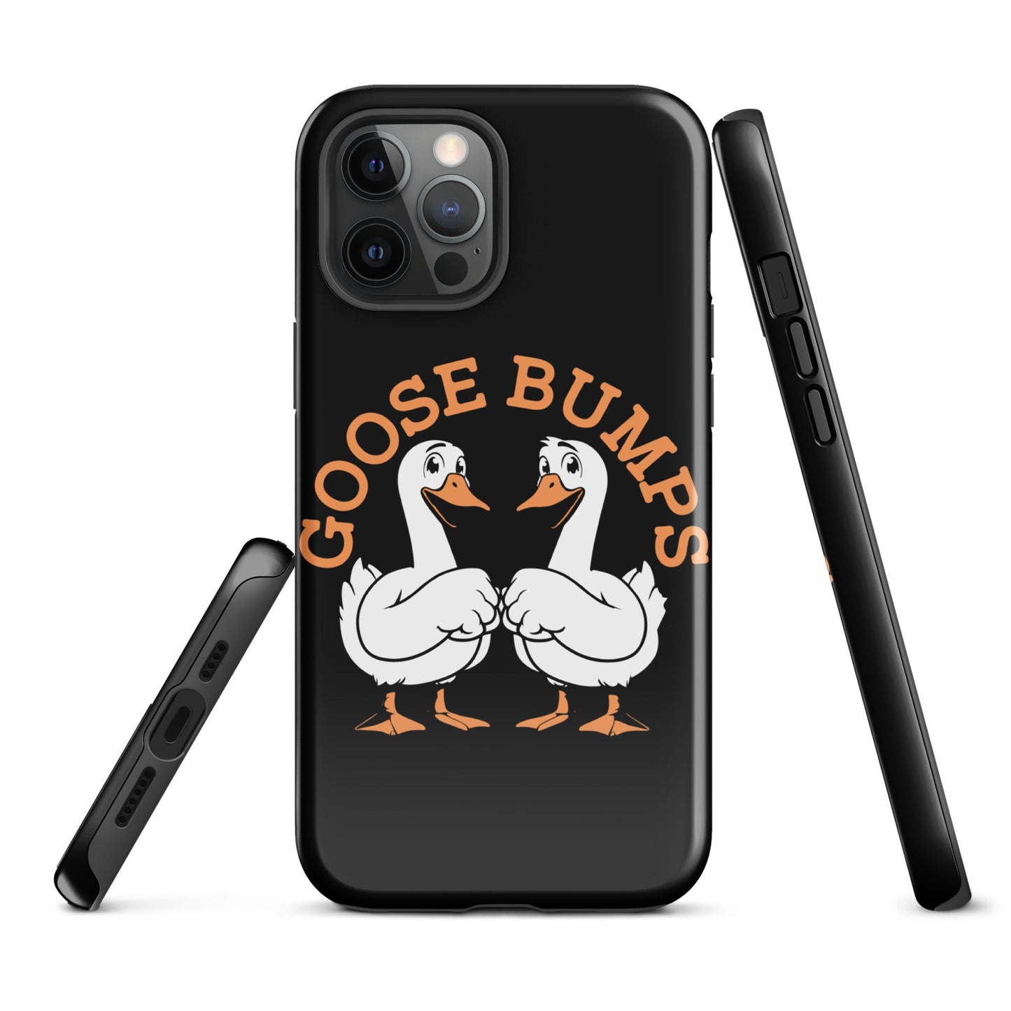 Trendy Goosebumps iPhone Tough Case | Fist - Bumping Geese Design - Sublimegifts4u.com