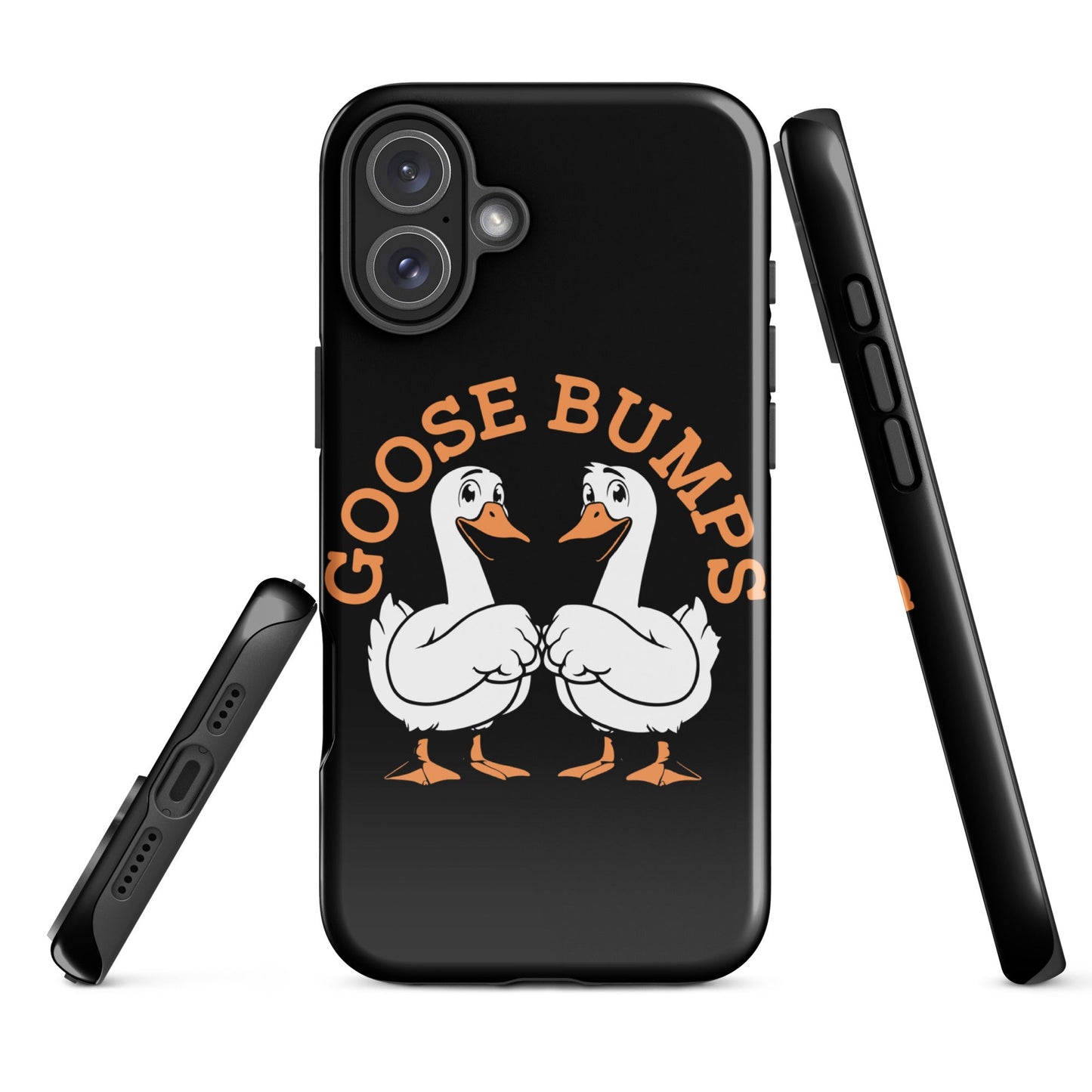 Trendy Goosebumps iPhone Tough Case | Fist - Bumping Geese Design - Sublimegifts4u.com