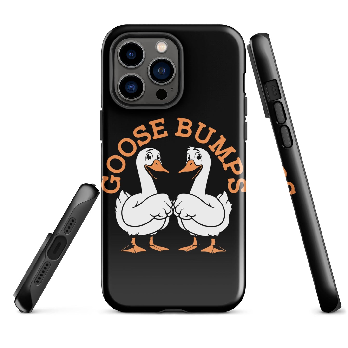 Trendy Goosebumps iPhone Tough Case | Fist - Bumping Geese Design - Sublimegifts4u.com