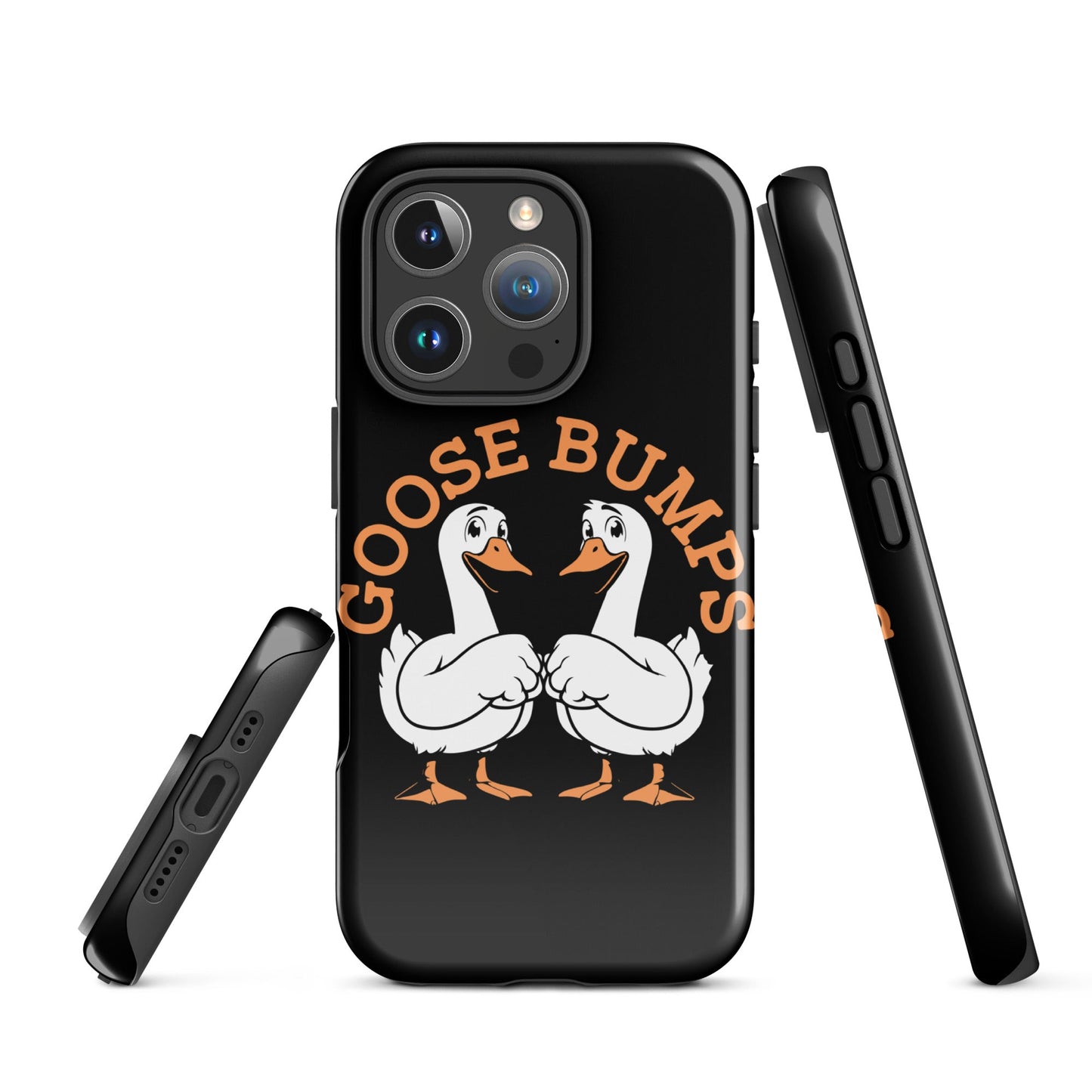 Trendy Goosebumps iPhone Tough Case | Fist - Bumping Geese Design - Sublimegifts4u.com