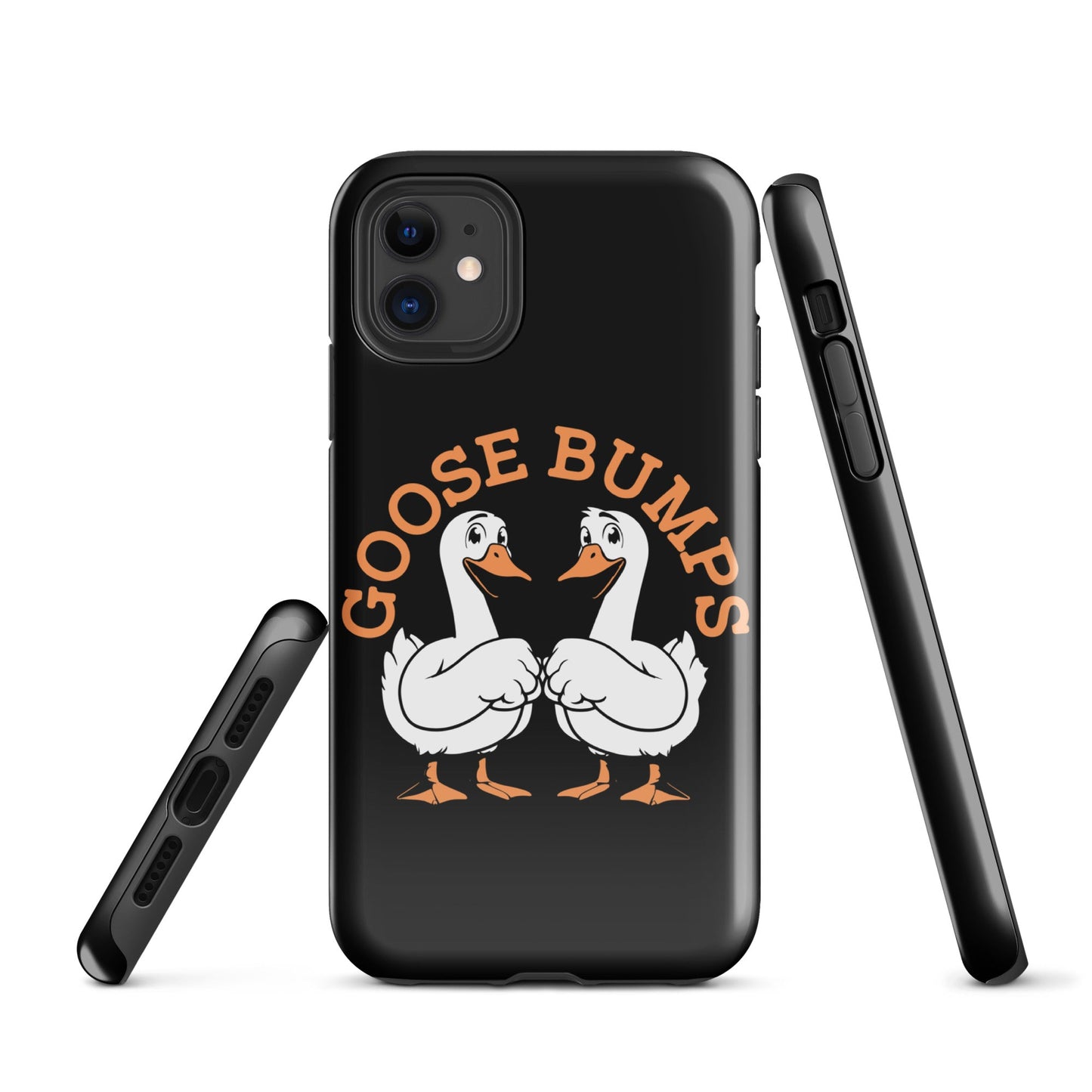 Trendy Goosebumps iPhone Tough Case | Fist - Bumping Geese Design - Sublimegifts4u.com