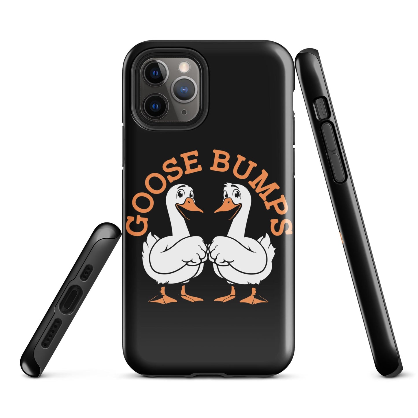 Trendy Goosebumps iPhone Tough Case | Fist - Bumping Geese Design - Sublimegifts4u.com