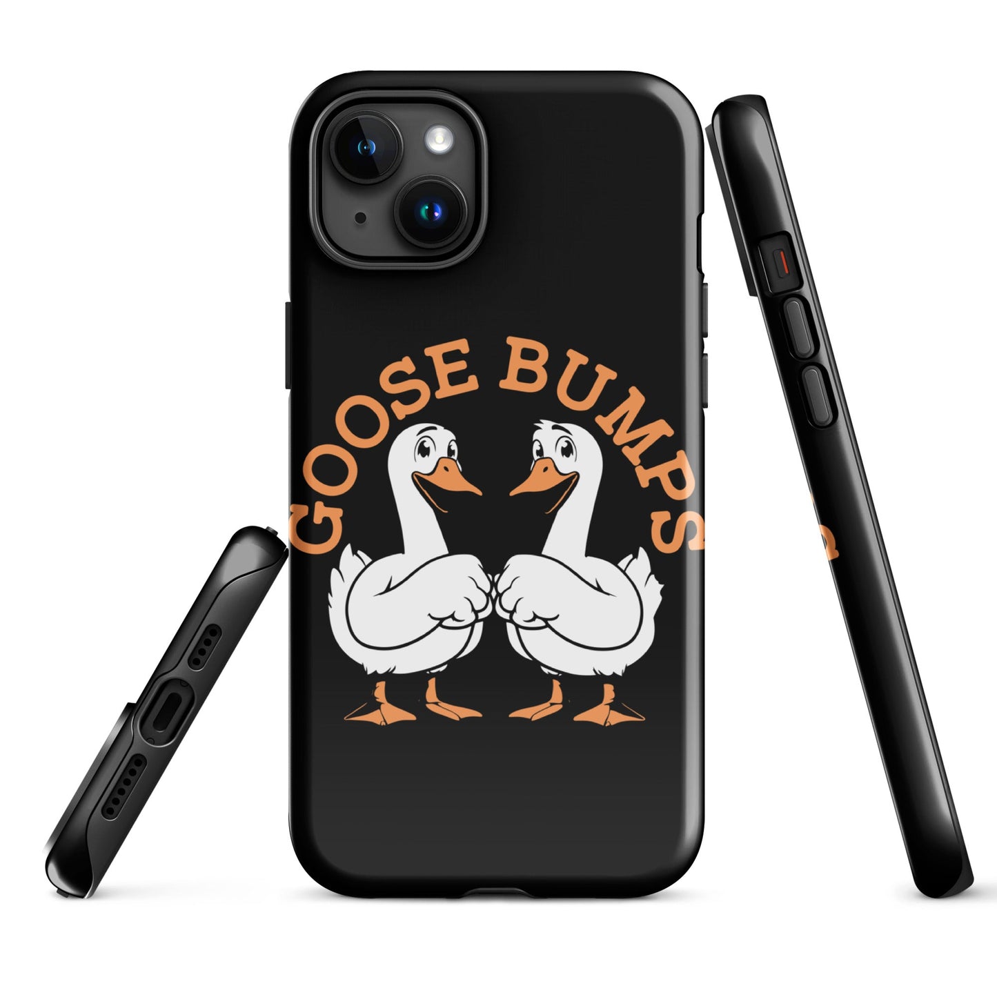 Trendy Goosebumps iPhone Tough Case | Fist - Bumping Geese Design - Sublimegifts4u.com