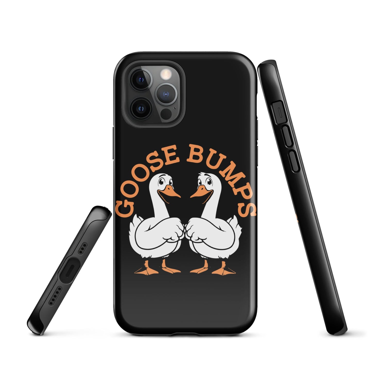 Trendy Goosebumps iPhone Tough Case | Fist - Bumping Geese Design - Sublimegifts4u.com