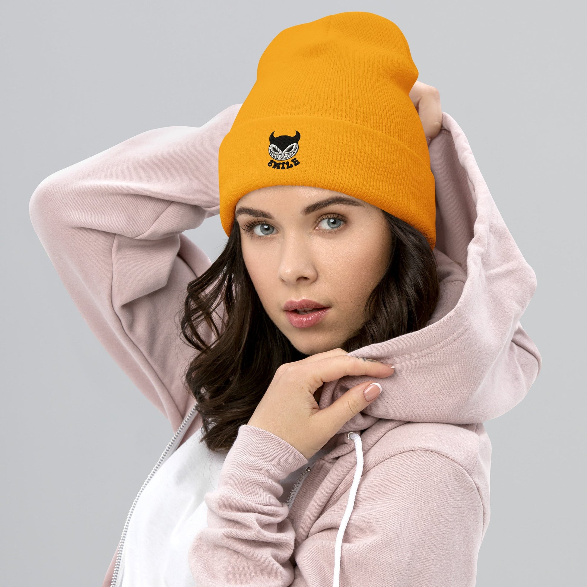 Unisex Beanie - "Smile" Y2K Character Embroidery - Sublimegifts4u.com