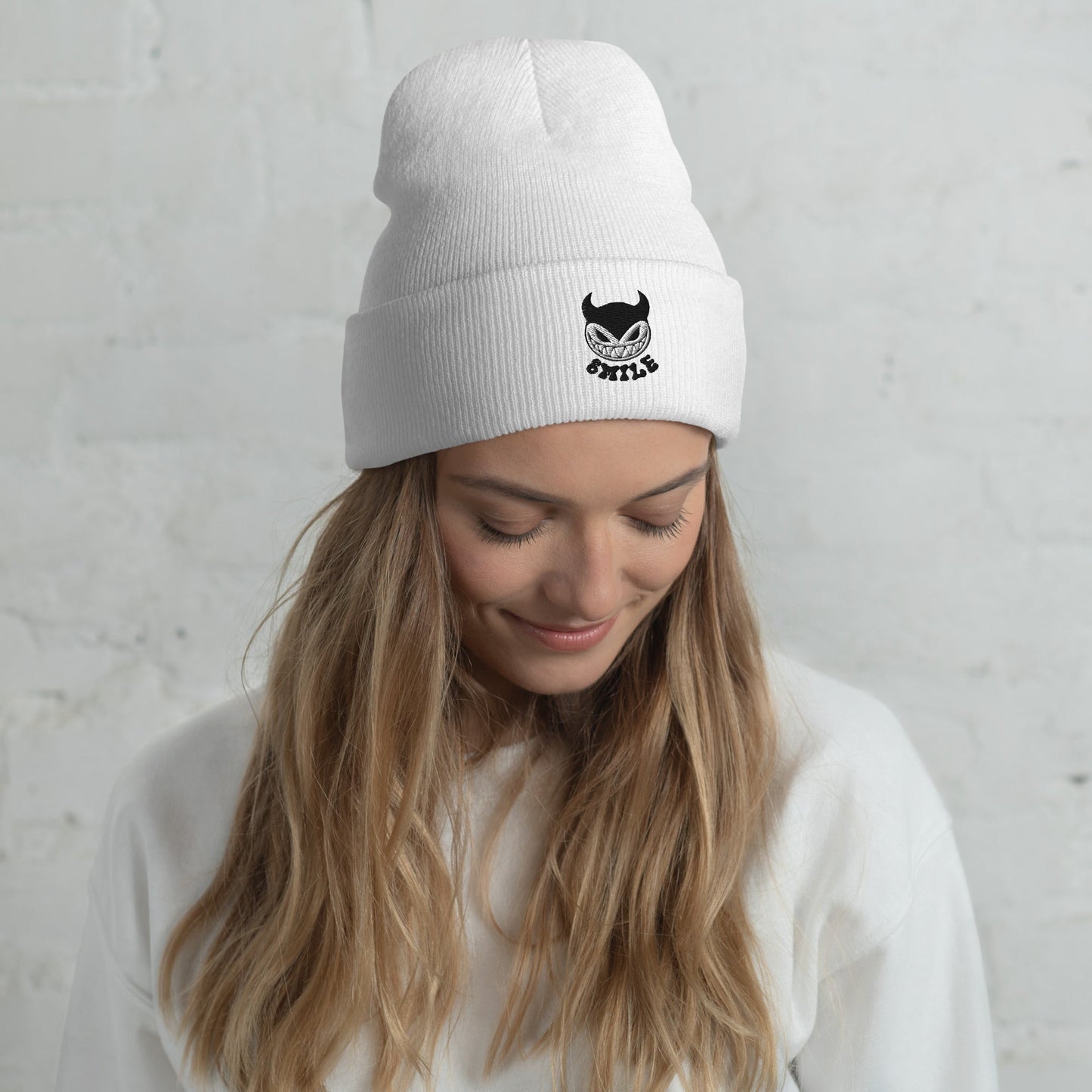 Unisex Beanie - "Smile" Y2K Character Embroidery - Sublimegifts4u.com