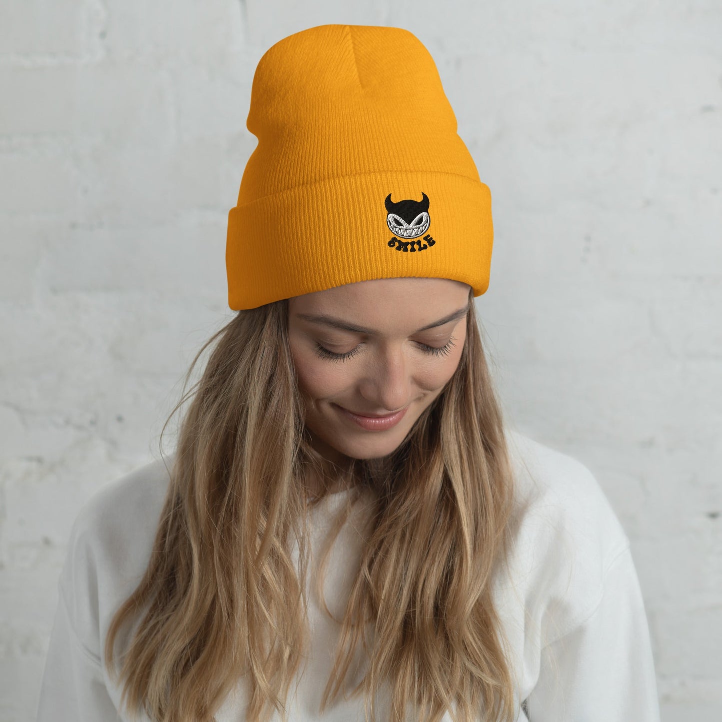 Unisex Beanie - "Smile" Y2K Character Embroidery - Sublimegifts4u.com