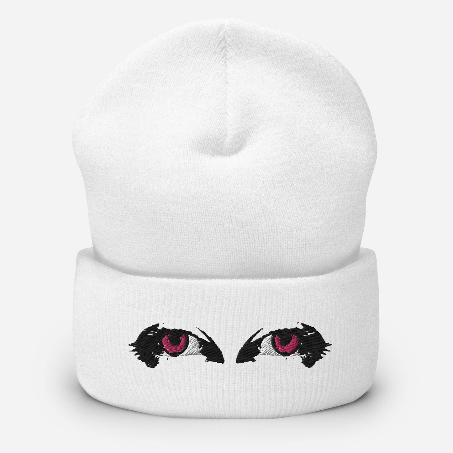 Unisex Beanie - "Y2K Purple Eyes Watching You" Embroidery - Sublimegifts4u.com