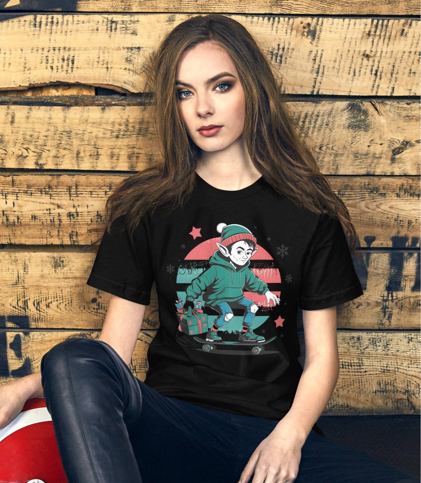 Vintage Grunge Elf on a Skateboard Women's T-Shirt – Soft, Lightweight & Flattering - Sublimegifts4u.com