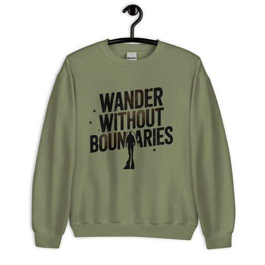 Wander Without Boundaries Men's Sweatshirt – Cozy Adventure Wear - Sublimegifts4u.com