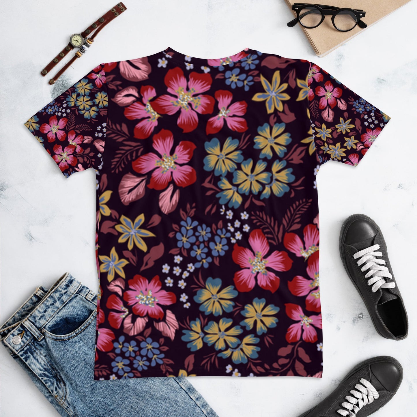 Women's All - Over Print Tee - Comfortable & Durable Cotton - Touch Polyester - Sublimegifts4u.com