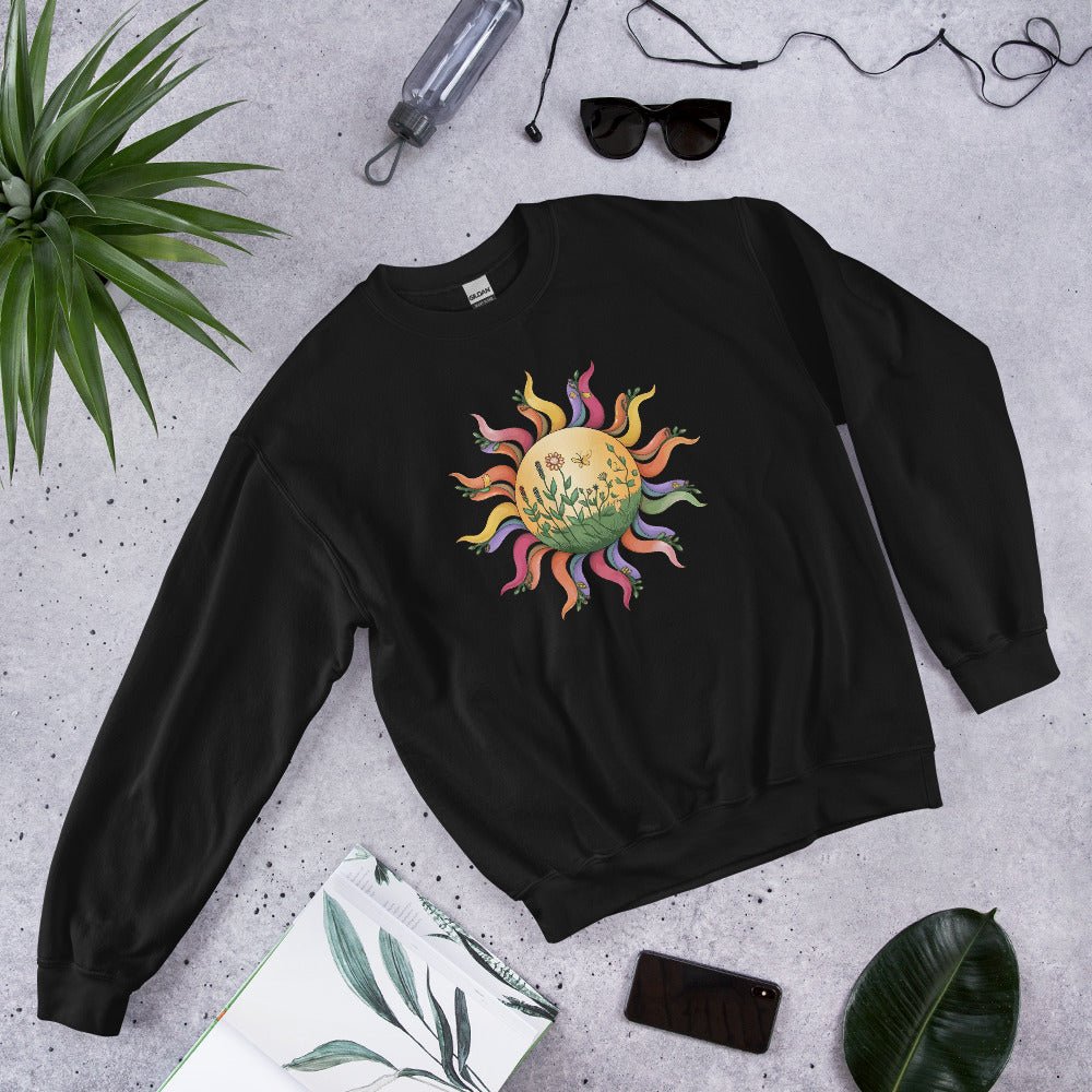 Women's Colorful Sunshine Sweatshirt – Cozy & Stylish - Sublimegifts4u.com