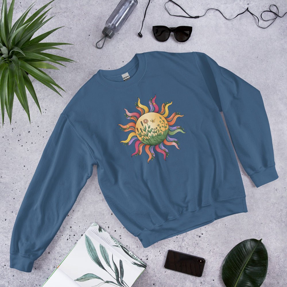 Women's Colorful Sunshine Sweatshirt – Cozy & Stylish - Sublimegifts4u.com