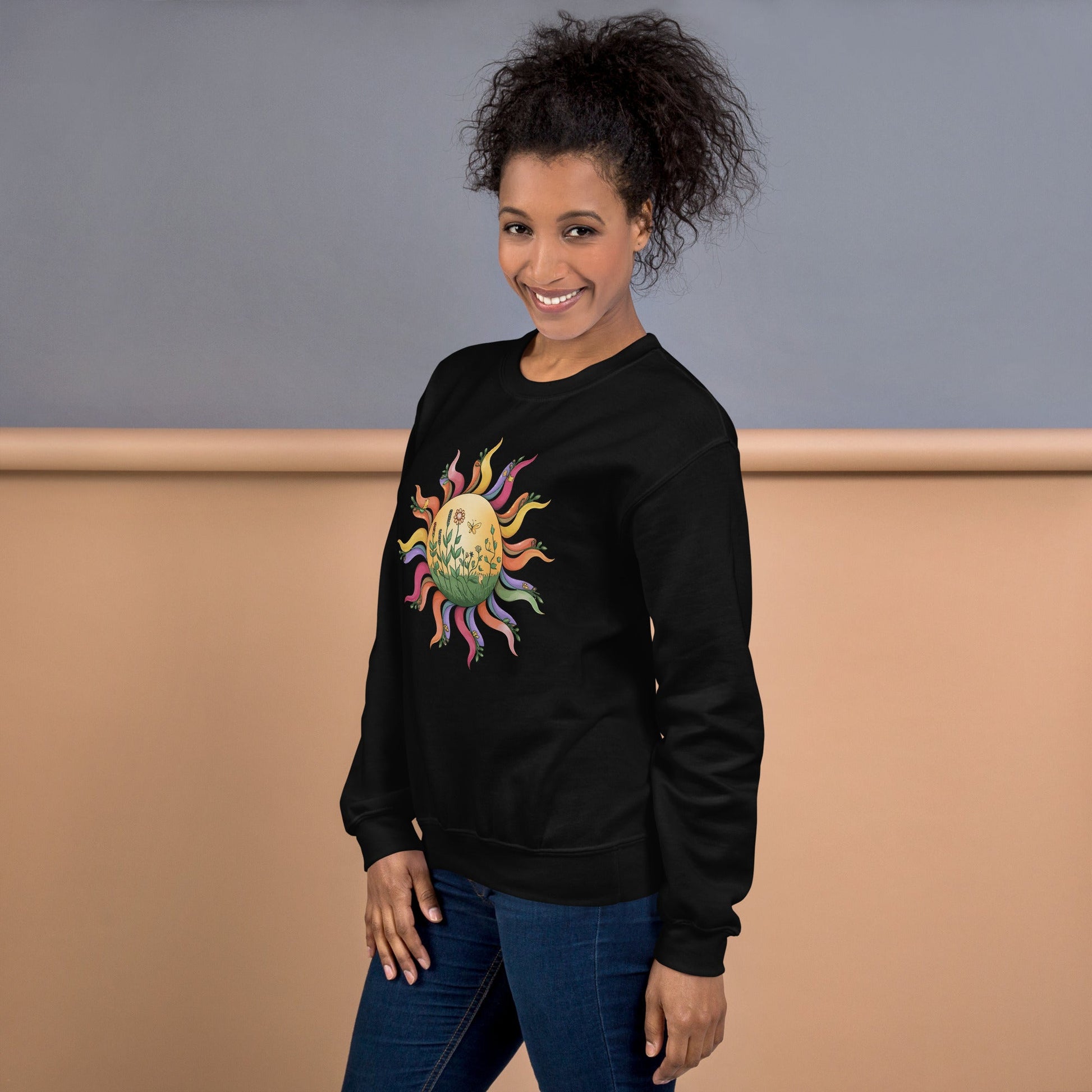 Women's Colorful Sunshine Sweatshirt – Cozy & Stylish - Sublimegifts4u.com