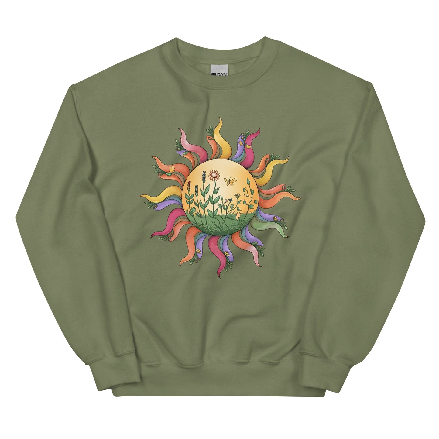 Women's Colorful Sunshine Sweatshirt – Cozy & Stylish - Sublimegifts4u.com