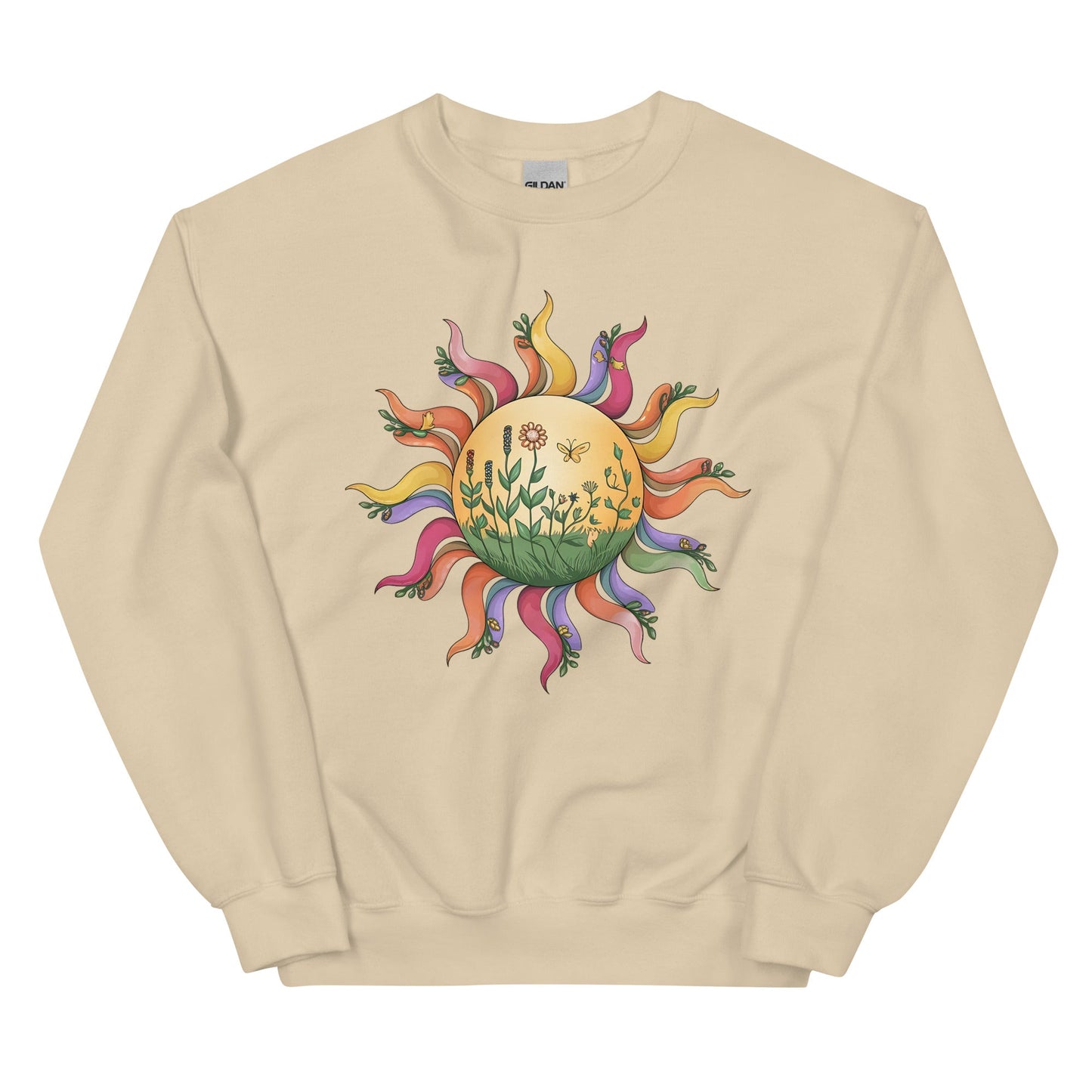 Women's Colorful Sunshine Sweatshirt – Cozy & Stylish - Sublimegifts4u.com