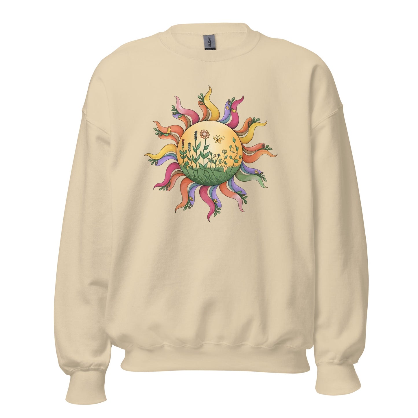 Women's Colorful Sunshine Sweatshirt – Cozy & Stylish - Sublimegifts4u.com