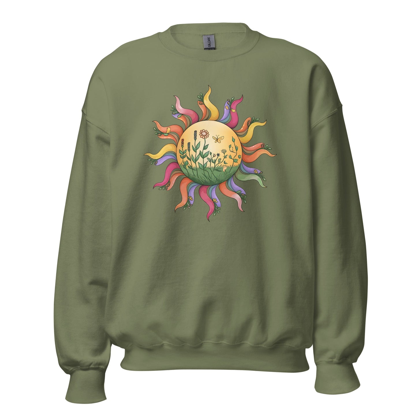 Women's Colorful Sunshine Sweatshirt – Cozy & Stylish - Sublimegifts4u.com