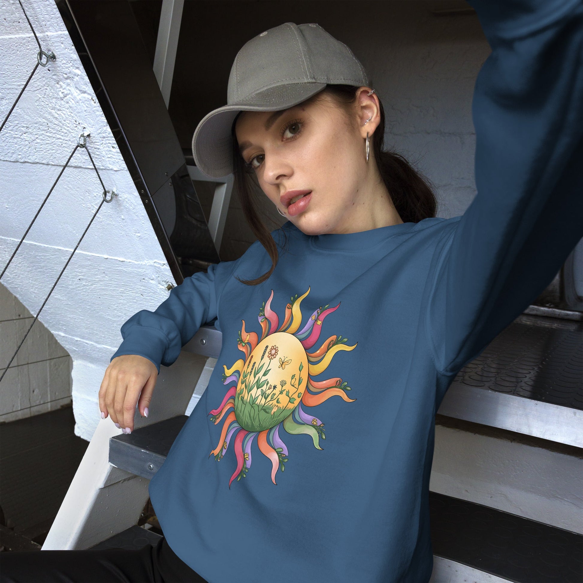 Women's Colorful Sunshine Sweatshirt – Cozy & Stylish - Sublimegifts4u.com