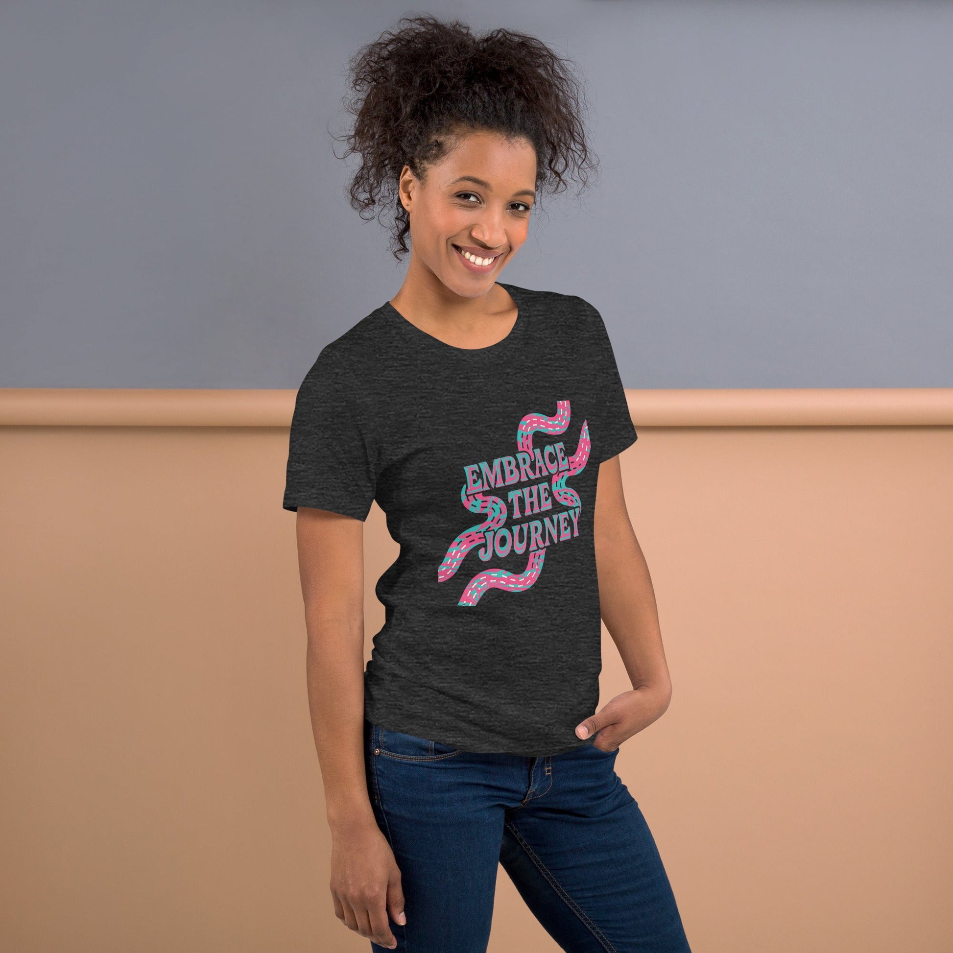 Women's "Embrace the Journey" Inspirational Tee - Soft & Stylish - Sublimegifts4u.com