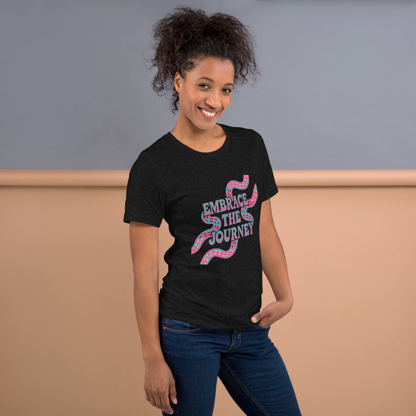 Women's "Embrace the Journey" Inspirational Tee - Soft & Stylish - Sublimegifts4u.com