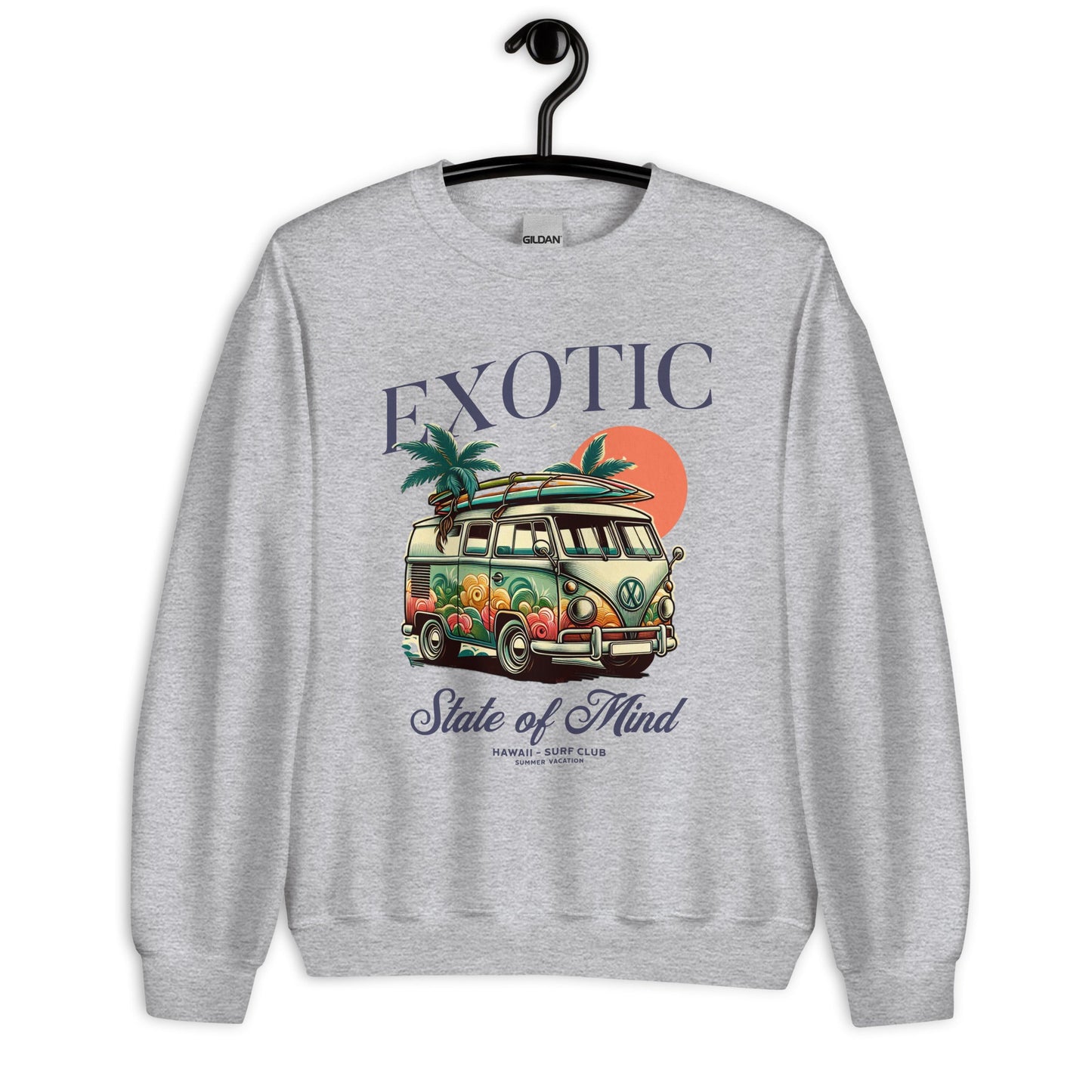 Women's Exotic State of Mind Sweatshirt - Hawaii Beach | Cozy & Trendy - Sublimegifts4u.com