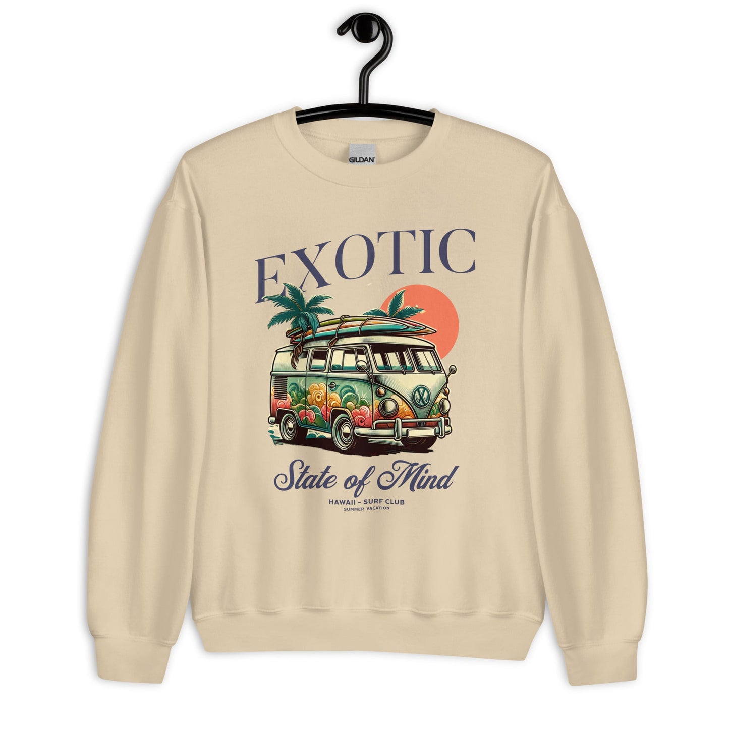 Women's Exotic State of Mind Sweatshirt - Hawaii Beach | Cozy & Trendy - Sublimegifts4u.com