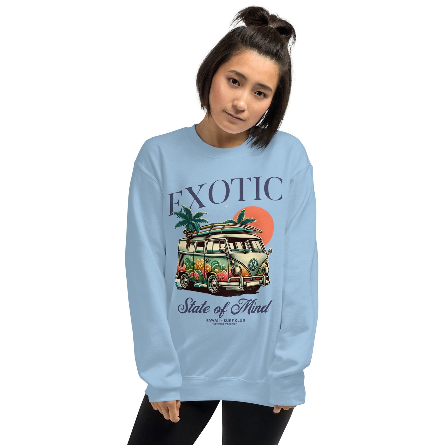 Women's Exotic State of Mind Sweatshirt - Hawaii Beach | Cozy & Trendy - Sublimegifts4u.com