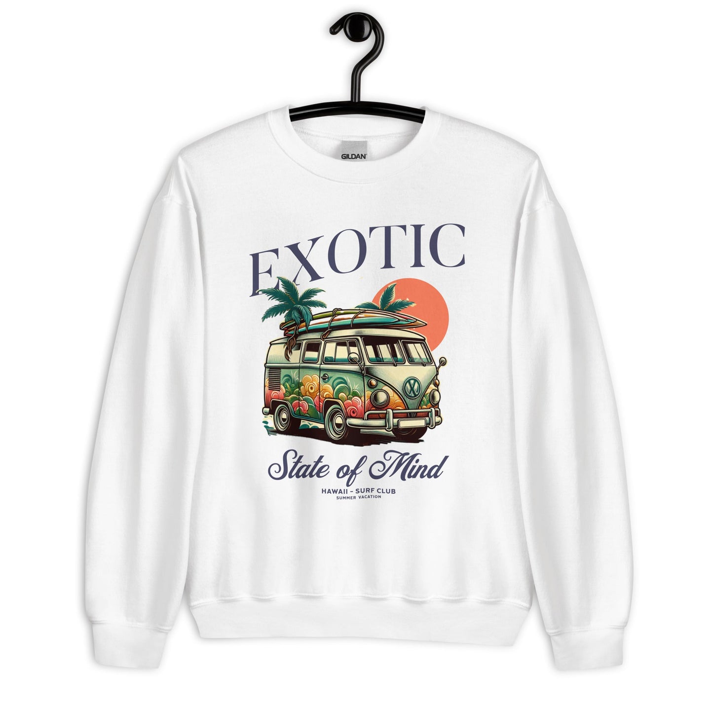 Women's Exotic State of Mind Sweatshirt - Hawaii Beach | Cozy & Trendy - Sublimegifts4u.com