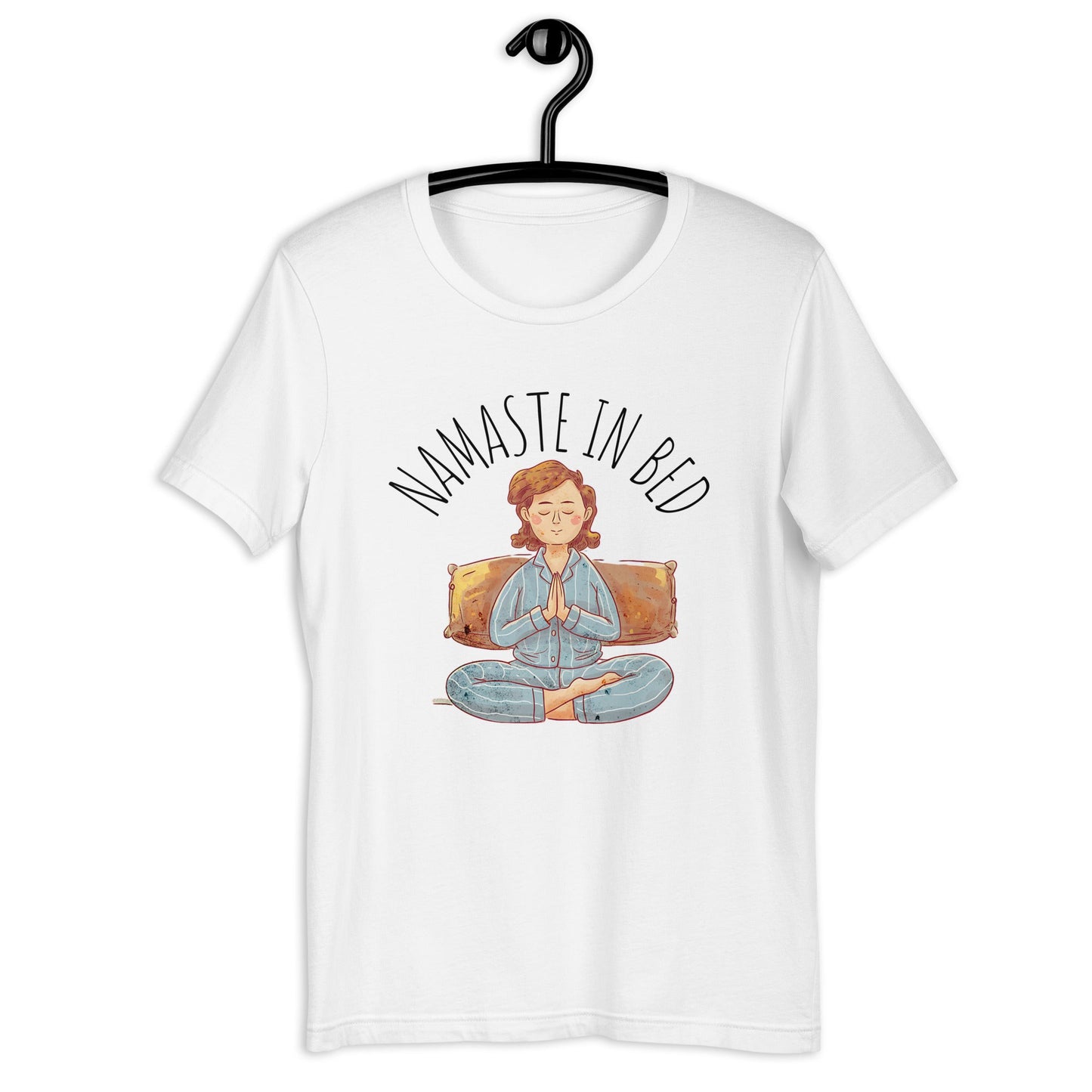 Women's "Namaste in Bed" Meditation Tee - Soft and Lightweight - Sublimegifts4u.com