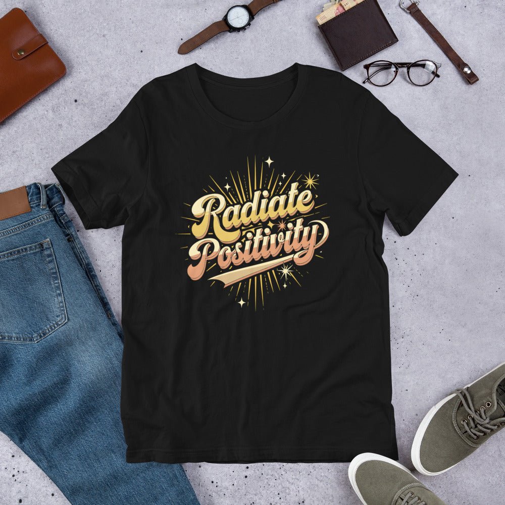 Women's "Radiate Positivity" Tee - Soft and Lightweight for Everyday Comfort - Sublimegifts4u.com