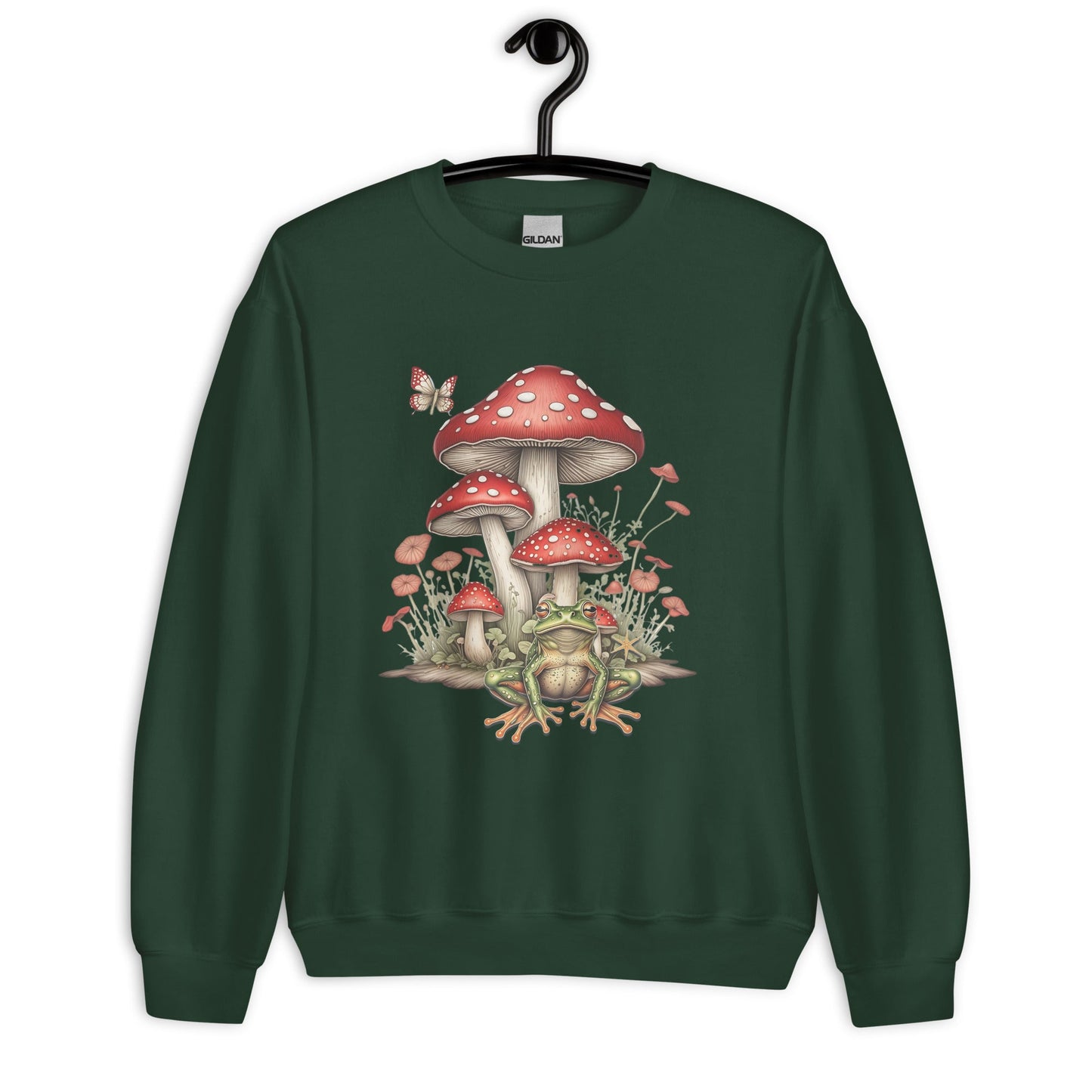 Women's Sweatshirt with Mushroom & Toadstool Design - Cozy & Stylish - Sublimegifts4u.com