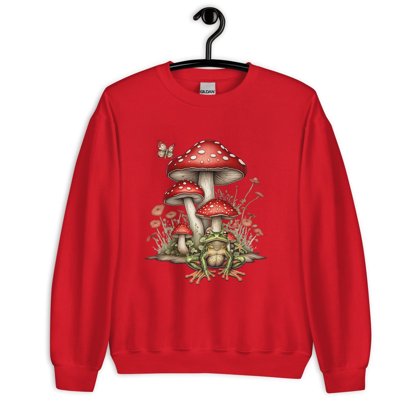 Women's Sweatshirt with Mushroom & Toadstool Design - Cozy & Stylish - Sublimegifts4u.com