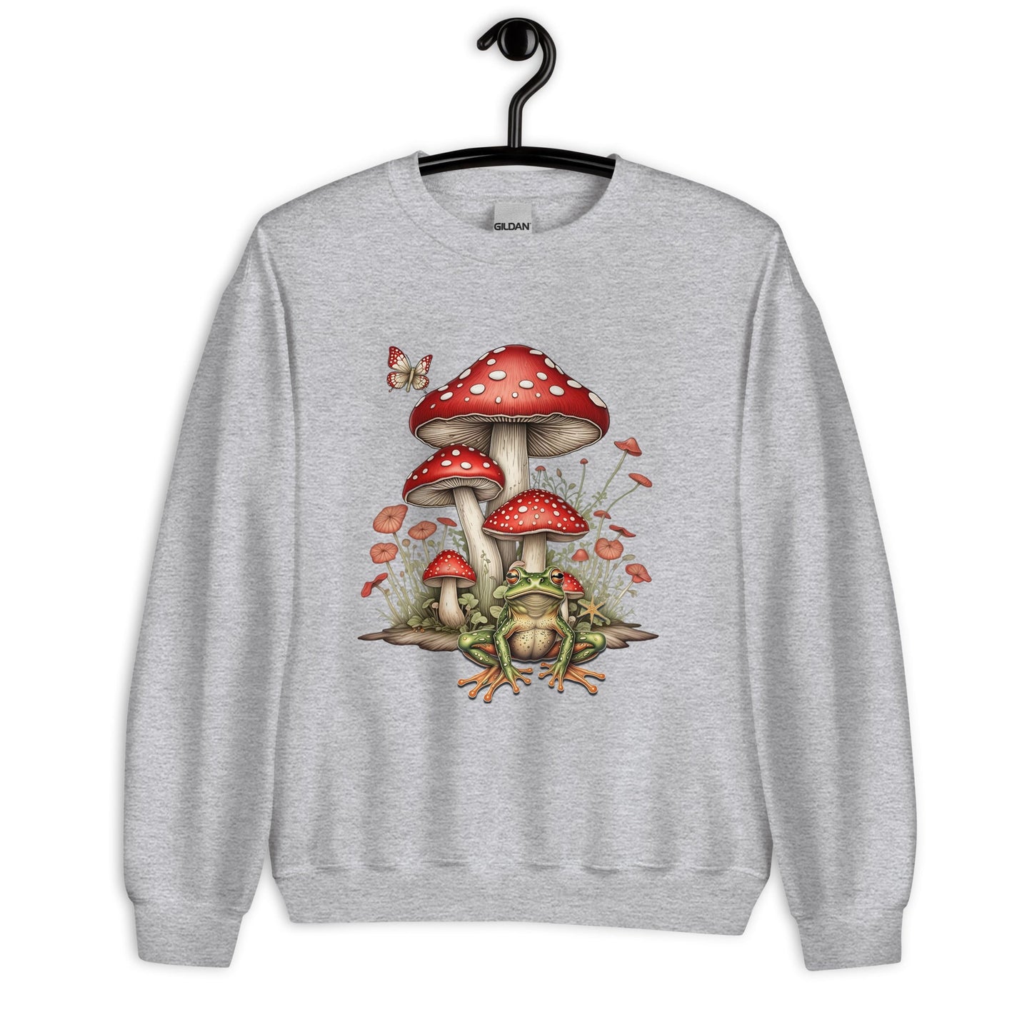 Women's Sweatshirt with Mushroom & Toadstool Design - Cozy & Stylish - Sublimegifts4u.com