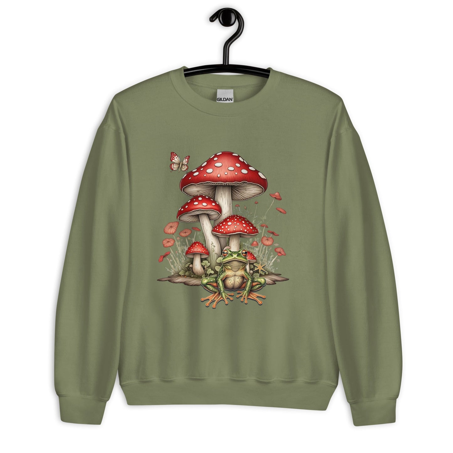 Women's Sweatshirt with Mushroom & Toadstool Design - Cozy & Stylish - Sublimegifts4u.com