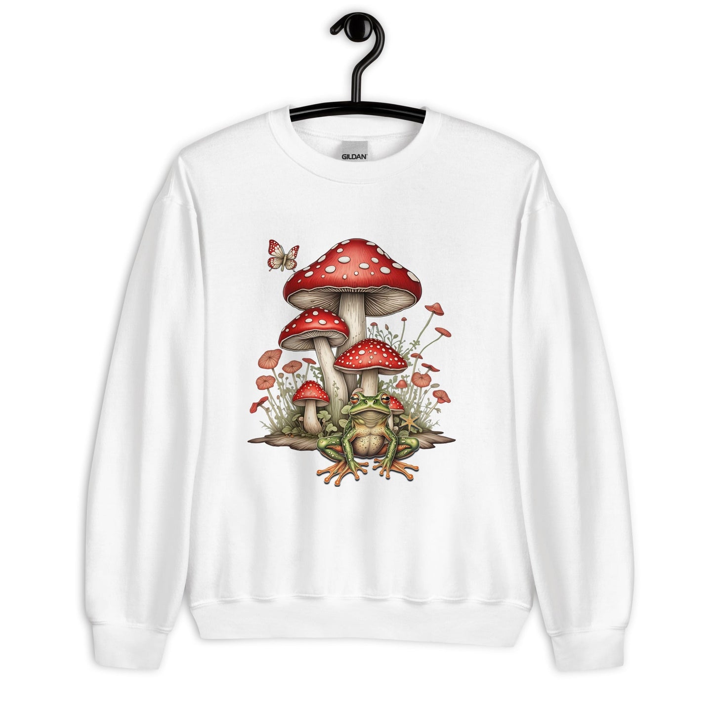 Women's Sweatshirt with Mushroom & Toadstool Design - Cozy & Stylish - Sublimegifts4u.com