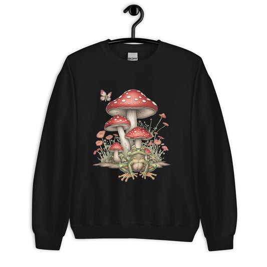 Women's Sweatshirt with Mushroom & Toadstool Design - Cozy & Stylish - Sublimegifts4u.com