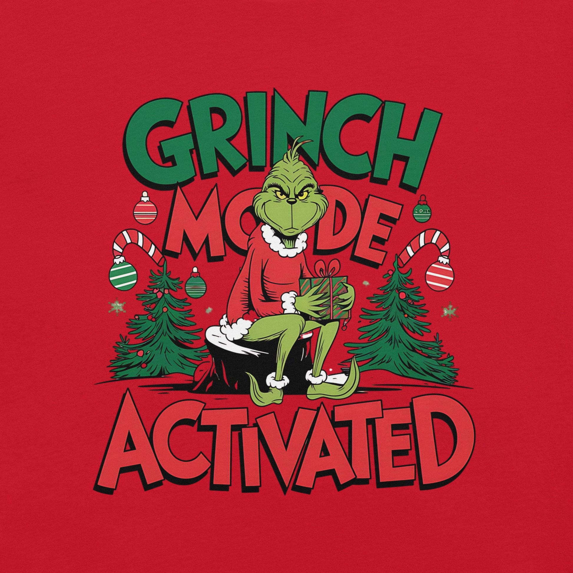 Women’s T-Shirt – "Grinch Mode Activated" Holiday Tee - Sublimegifts4u.com