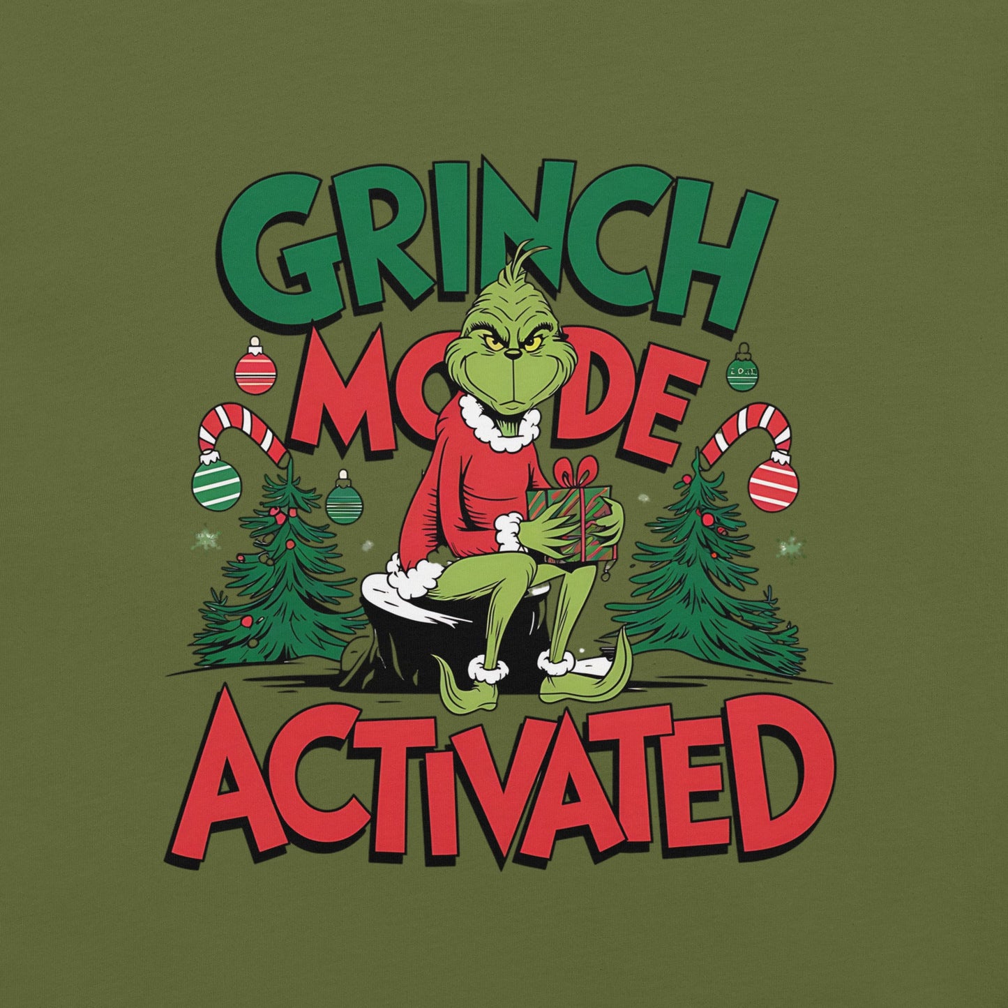 Women’s T-Shirt – "Grinch Mode Activated" Holiday Tee - Sublimegifts4u.com