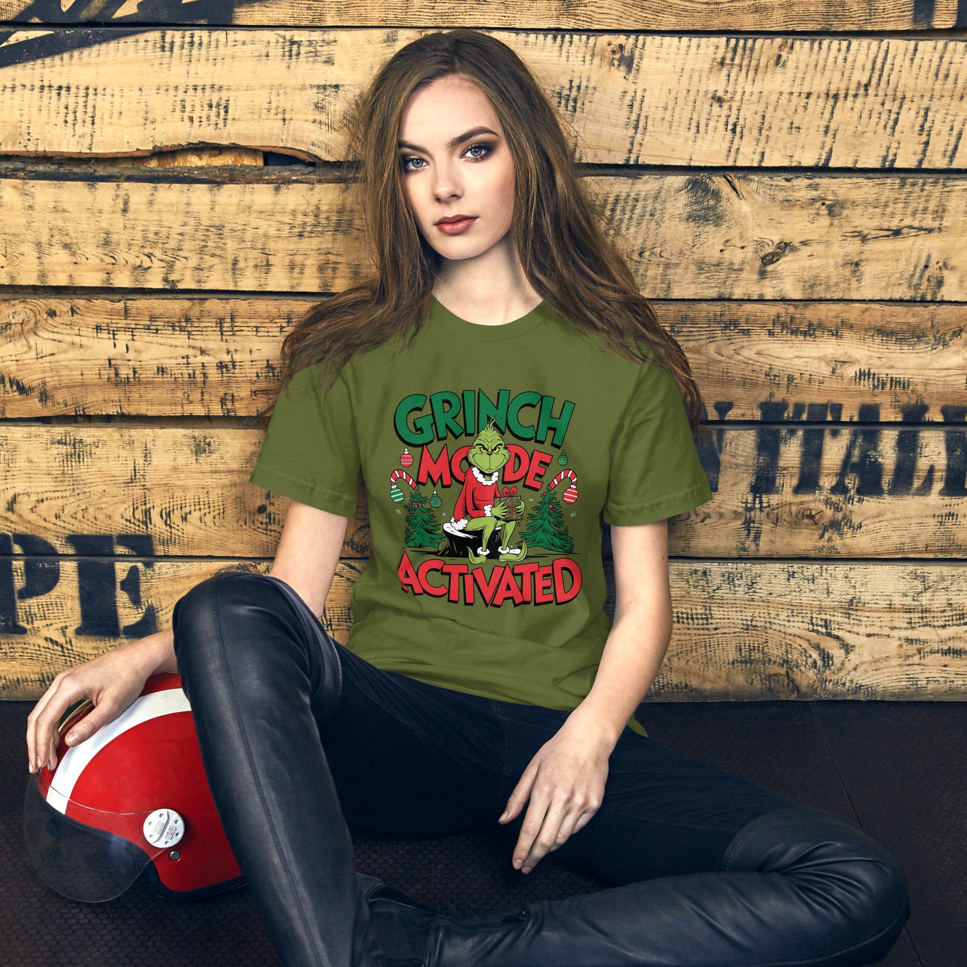 Women’s T-Shirt – "Grinch Mode Activated" Holiday Tee - Sublimegifts4u.com