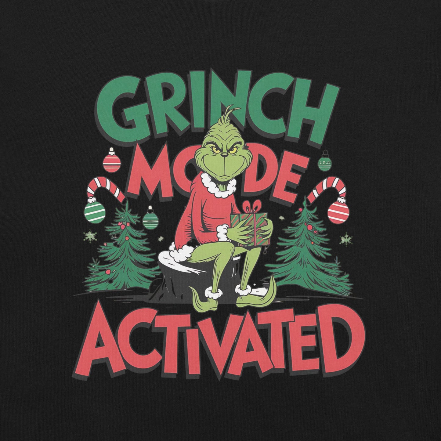 Women’s T-Shirt – "Grinch Mode Activated" Holiday Tee - Sublimegifts4u.com