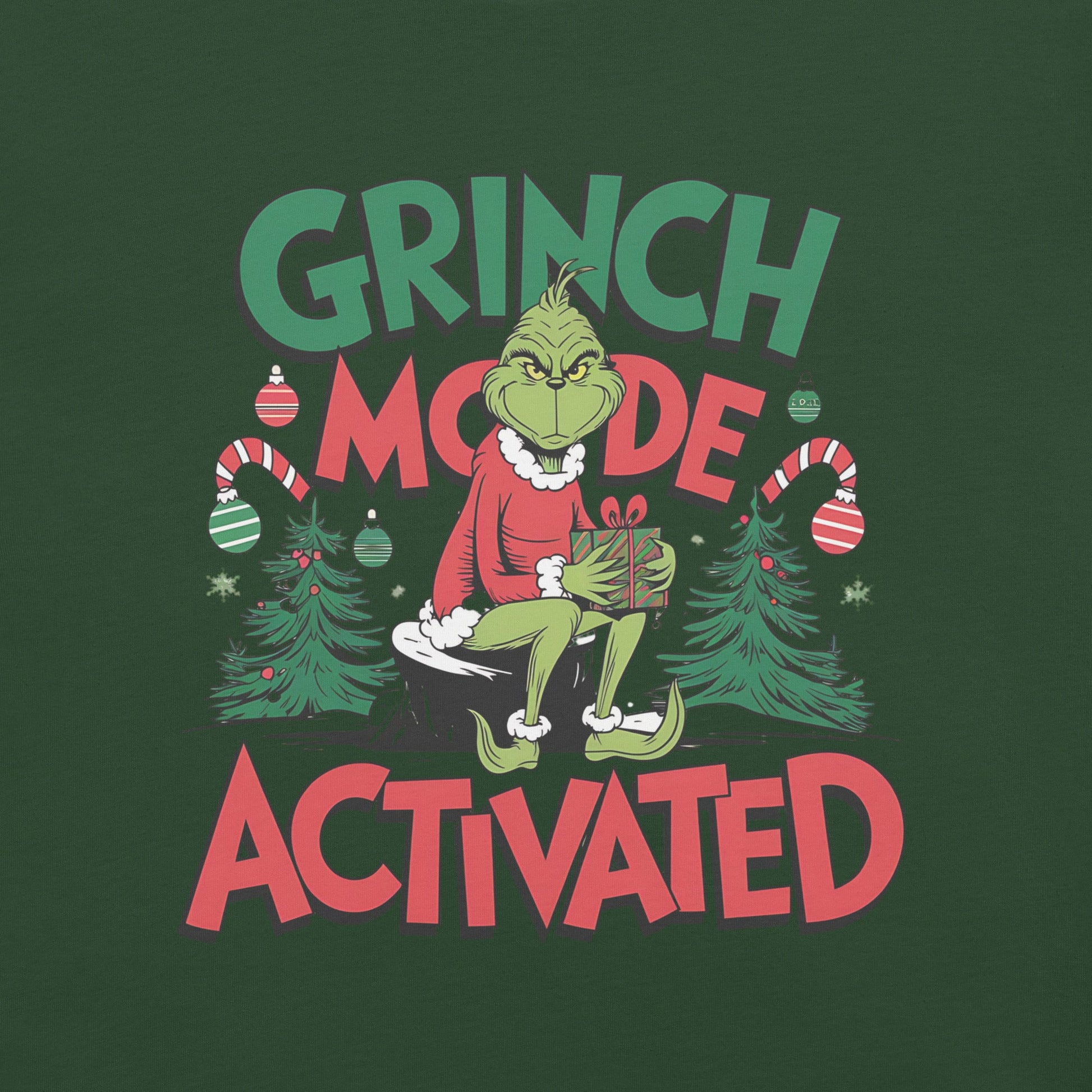 Women’s T-Shirt – "Grinch Mode Activated" Holiday Tee - Sublimegifts4u.com