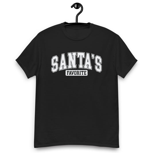 Women’s Tee | 'Santa's Favorite' in University Font | Fun Holiday Shirt - Sublimegifts4u.com