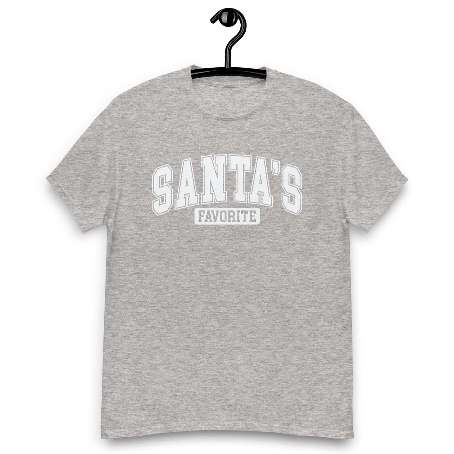 Women’s Tee | 'Santa's Favorite' in University Font | Fun Holiday Shirt - Sublimegifts4u.com