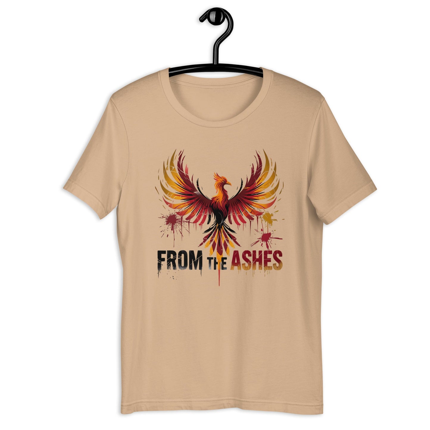 Women's Tee with Bird Design | 'From the Ashes' Inspirational Shirt - Sublimegifts4u.com