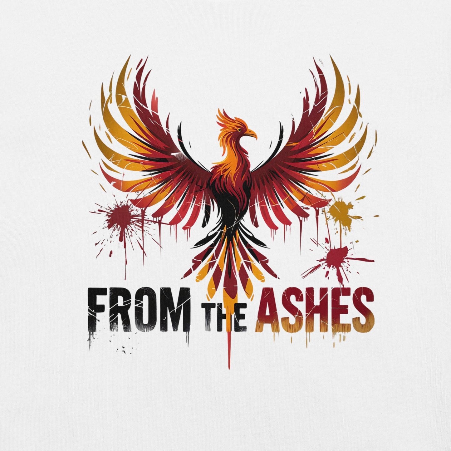 Women's Tee with Bird Design | 'From the Ashes' Inspirational Shirt - Sublimegifts4u.com