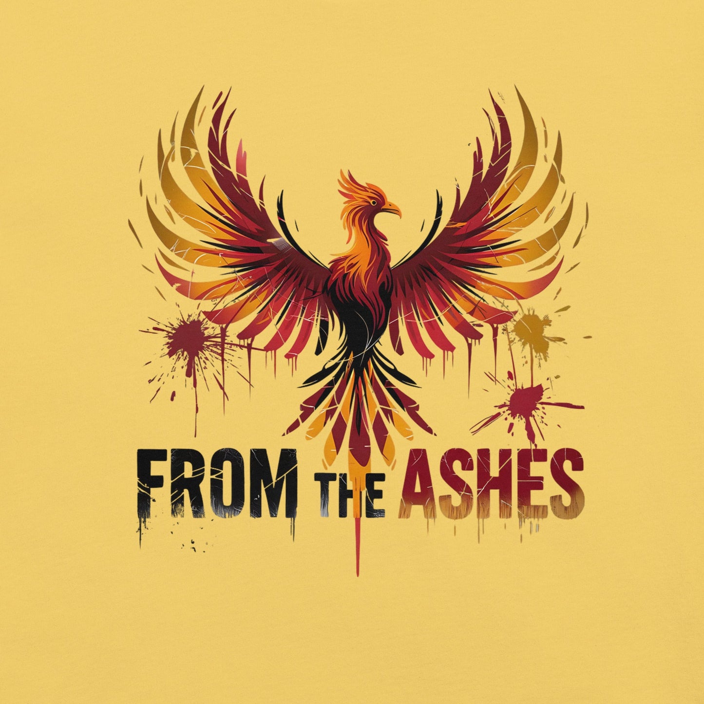 Women's Tee with Bird Design | 'From the Ashes' Inspirational Shirt - Sublimegifts4u.com